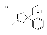 2-(1-methyl-3-propylpyrrolidin-3-yl)phenol,hydrobromide结构式