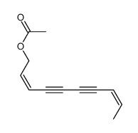 (2Z,8Z)-1-Acetoxy-2,8-decadiene-4,6-diyne结构式