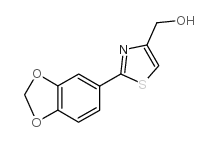 (2-苯并[1,3]二氧代-5-噻唑-4-基)-甲醇结构式