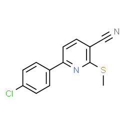 6-(4-Chlorophenyl)-2-(methylsulfanyl)nicotinonitrile structure