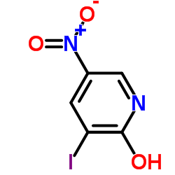 3-Iodo-5-nitro-2-pyridinol structure