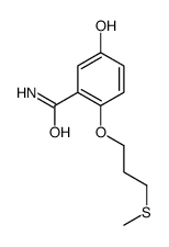 5-hydroxy-2-(3-methylsulfanylpropoxy)benzamide结构式