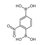 1,4-Bis(dihydroxyboryl)-2-nitrobenzene结构式