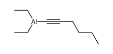 diethyl(1-hexynyl)aluminum Structure