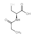 N-丙酰基-L-半胱氨酸结构式