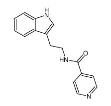 N-(2-(1H-indol-3-yl)ethyl)isonicotinamide结构式