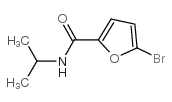 5-溴-N-异丙基呋喃-2-甲酰胺结构式