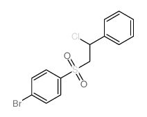 Benzene,1-bromo-4-[(2-chloro-2-phenylethyl)sulfonyl]- structure