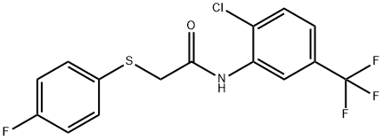 Cas Acetamide N Chloro Trifluoromethyl Phenyl Fluorophenyl Thio