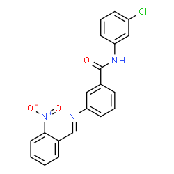 N-(3-chlorophenyl)-3-{[(E)-(2-nitrophenyl)methylidene]amino}benzamide picture