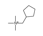 cyclopentylmethyl(trimethyl)azanium结构式