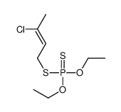 [(Z)-3-chlorobut-2-enyl]sulfanyl-diethoxy-sulfanylidene-λ5-phosphane结构式