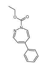 5-phenyl-[1,2]diazepine-1-carboxylic acid ethyl ester Structure