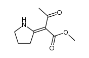 3-oxo-2-pyrrolidin-2-ylidene-butyric acid methyl ester Structure