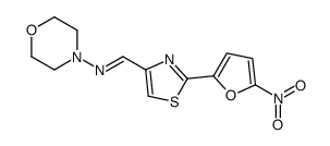 N-morpholin-4-yl-1-[2-(5-nitrofuran-2-yl)-1,3-thiazol-4-yl]methanimine Structure