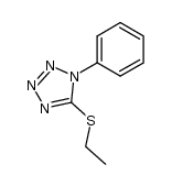 5-ethylsulfanyl-1-phenyl-1H-tetrazole结构式