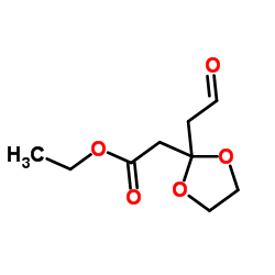 Ethyl [2-(2-oxoethyl)-1,3-dioxolan-2-yl]acetate Structure