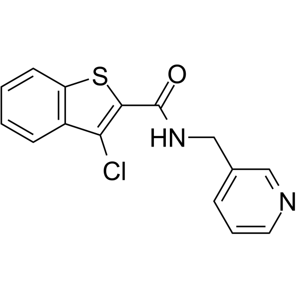 3-chloro-N-(pyridin-3-ylmethyl)-1-benzothiophene-2-carboxamide Structure