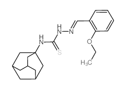 Hydrazinecarbothioamide,2-[(2-ethoxyphenyl)methylene]-N-tricyclo[3.3.1.13,7]dec-1-yl- structure