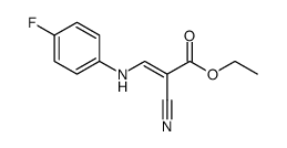 ethyl 2-cyano-3-((4-fluorophenyl)amino)acrylate结构式