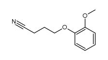 4-(2-methoxy-phenoxy)-butyronitrile结构式