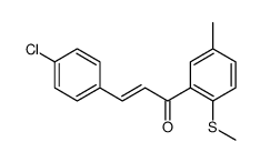 3-(4-chlorophenyl)-1-(5-methyl-2-methylsulfanylphenyl)prop-2-en-1-one Structure