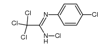 N1-Chlor-N2-(p-chlor-phenyl)-trichlor-acetamidin Structure