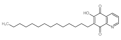 8-hydroxy-7-tetradecyl-quinoline-5,6-dione结构式