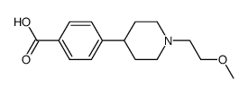 4-[1-(2-methoxyethyl)-piperidin-4-yl]-benzoic acid结构式