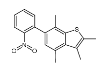 6-(2'-nitrophenyl)-2,3,4,7-tetramethylbenzo[b]thiophene Structure