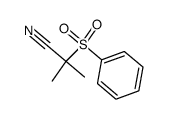 α-benzenesulfonyl-isobutyronitrile Structure