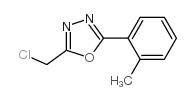 2-(chloromethyl)-5-(2-methylphenyl)-1,3,4-oxadiazole structure