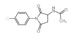 Acetamide,N-[1-(4-chlorophenyl)-2,5-dioxo-3-pyrrolidinyl]-, (R)- (9CI)结构式