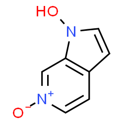 1H-Pyrrolo[2,3-c]pyridine, 1-hydroxy-, 6-oxide (9CI)结构式