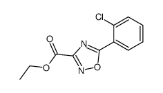 5-(2-chloro-phenyl)-[1,2,4]oxadiazole-3-carboxylic acid ethyl ester结构式