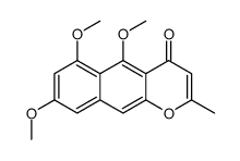 5,6,8-trimethoxy-2-methylbenzo[g]chromen-4-one结构式