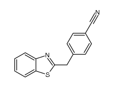 4-(2-benzothiazolylmethyl)benzonitrile Structure