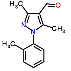 3,5-Dimethyl-1-(2-methylphenyl)-1H-pyrazole-4-carbaldehyde Structure