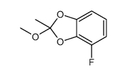 4-fluoro-2-methoxy-2-methyl-1,3-benzodioxole结构式