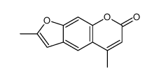 4,5-dimethylpsoralen结构式