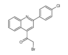 2-bromo-1-[2-(4-chloro-phenyl)-[4]quinolyl]-ethanone结构式