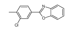 2-(3-chloro-4-methylphenyl)-1,3-benzoxazole Structure