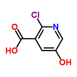 2-Chloro-5-hydroxynicotinic acid structure