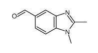 (9ci)-1,2-二甲基-1H-苯并咪唑-5-羧醛结构式