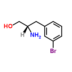 (2S)-2-Amino-3-(3-bromophenyl)-1-propanol结构式
