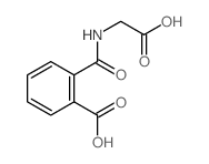 2-(carboxymethylcarbamoyl)benzoic acid Structure