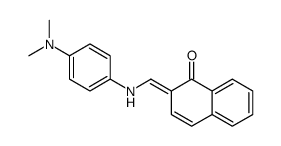 2-[[4-(dimethylamino)anilino]methylidene]naphthalen-1-one结构式