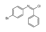 N-(4-bromophenyl)benzenecarboximidoyl chloride结构式