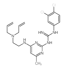 Guanidine,N-(3,4-dichlorophenyl)-N'-[4-[[2-(di-2-propen-1-ylamino)ethyl]amino]-6-methyl-2-pyrimidinyl]- structure