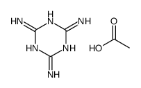 acetic acid,1,3,5-triazine-2,4,6-triamine Structure